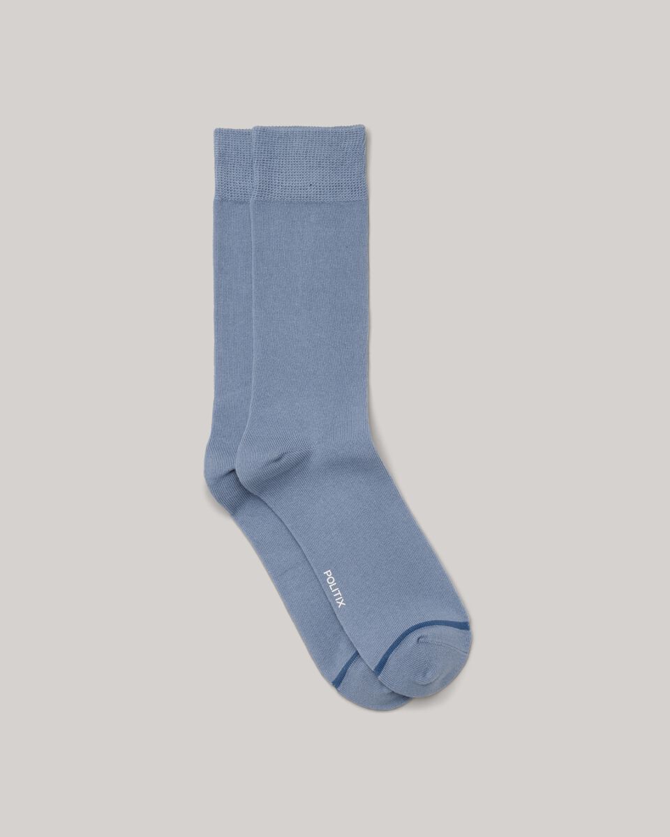 Australian Cotton Blended Sock, Chalk Blue, hi-res